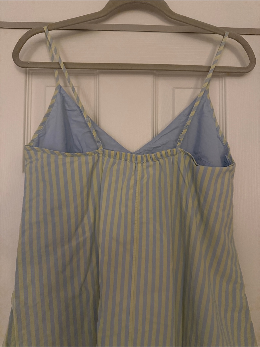 lunya Mint & Blue Striped Spaghetti-Strap Sleep Dress - Picture 5 of 6